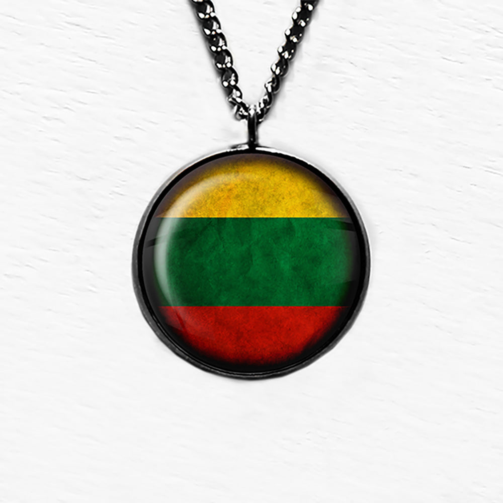 Lithuania Lithuanian Flag Pendant & Necklace