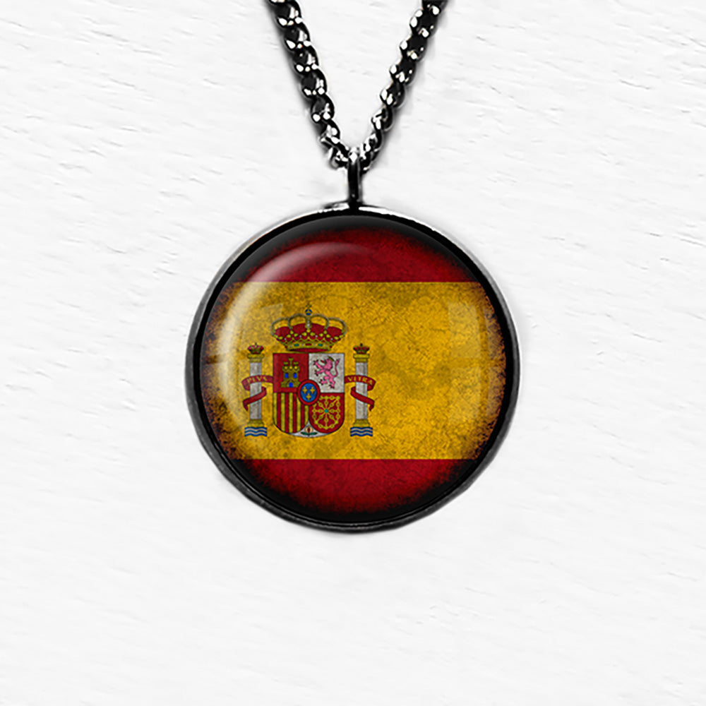 Spain Spanish España Flag Pendant & Necklace