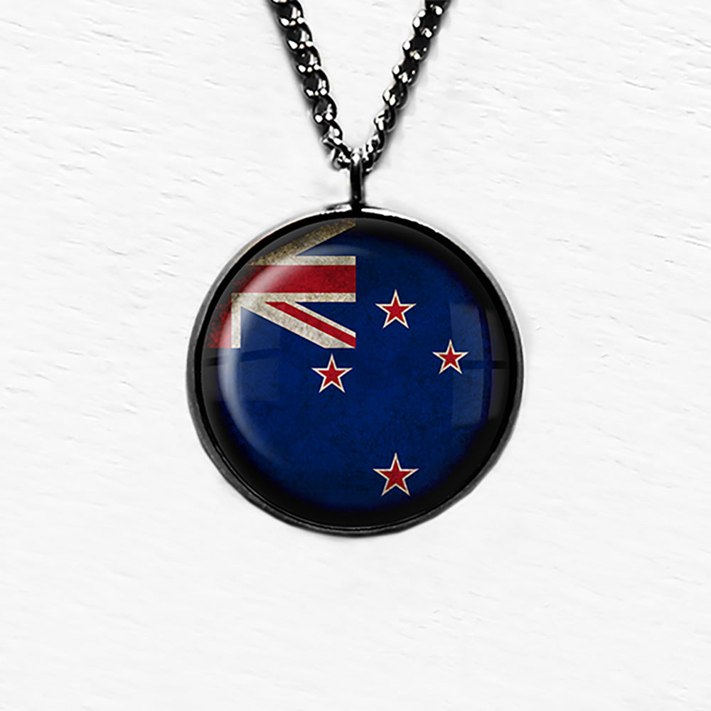 New Zealand Flag Pendant & Necklace