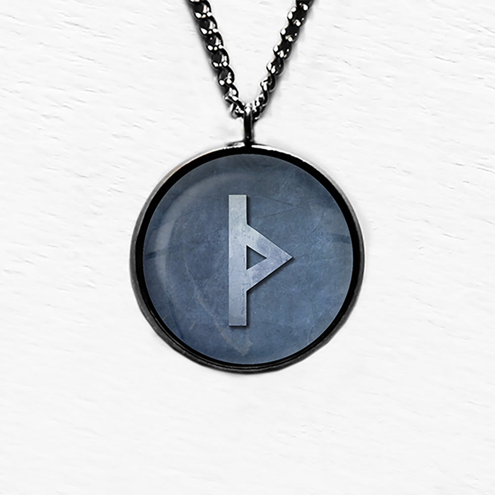 Viking Runes Elder Futhark TH Thurisaz Thor Pendant & Necklace