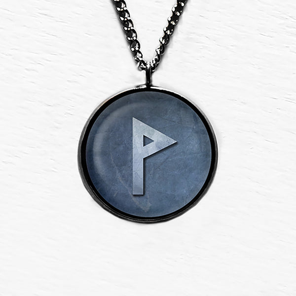 Viking Runes Elder Futhark W Wunjo Joy Pendant & Necklace