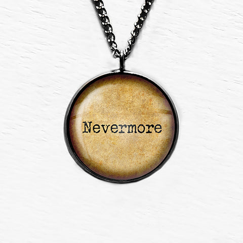 Edgar Allan Poe Nevermore Pendant & Necklace