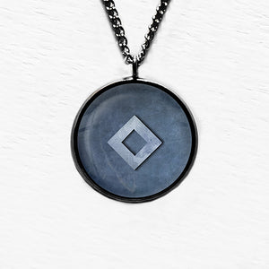 Viking Runes Elder Futhark NG Inguz Fertility Pendant & Necklace