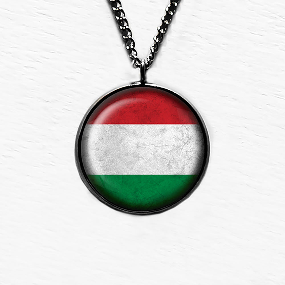 Hungary Hungarian Flag Pendant & Necklace