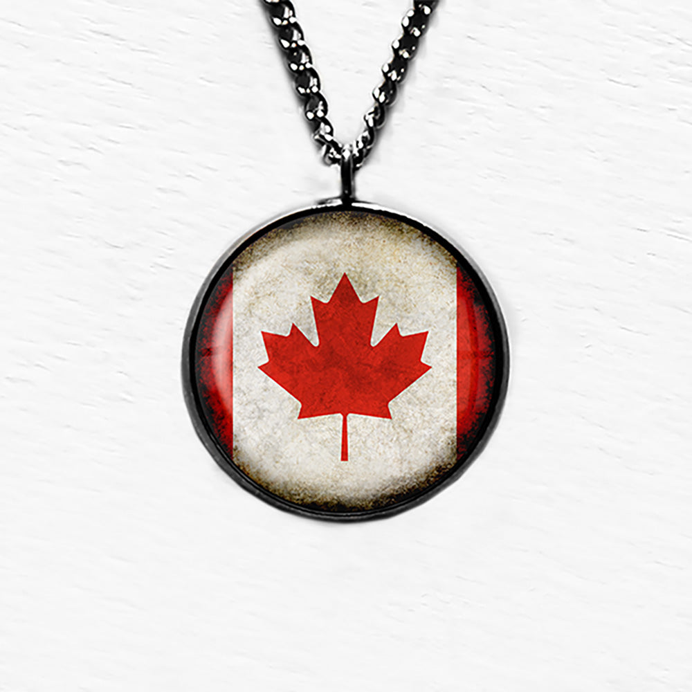 Canada Canadian Flag Pendant & Necklace
