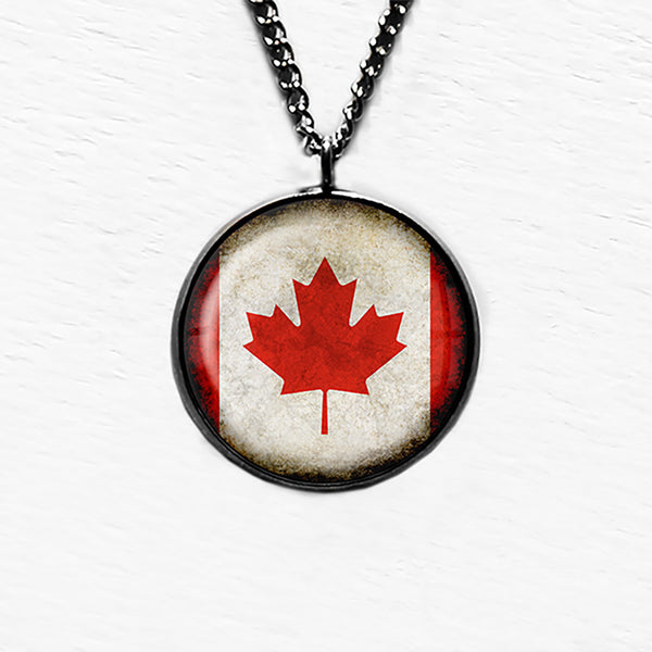 Canada Canadian Flag Pendant & Necklace