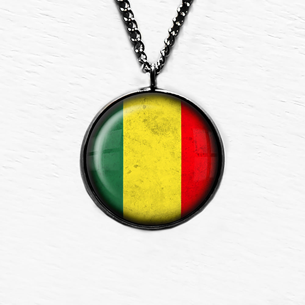 Mali Flag Pendant & Necklace
