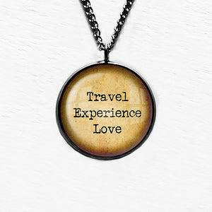 Travel Experience Love Pendant & Necklace