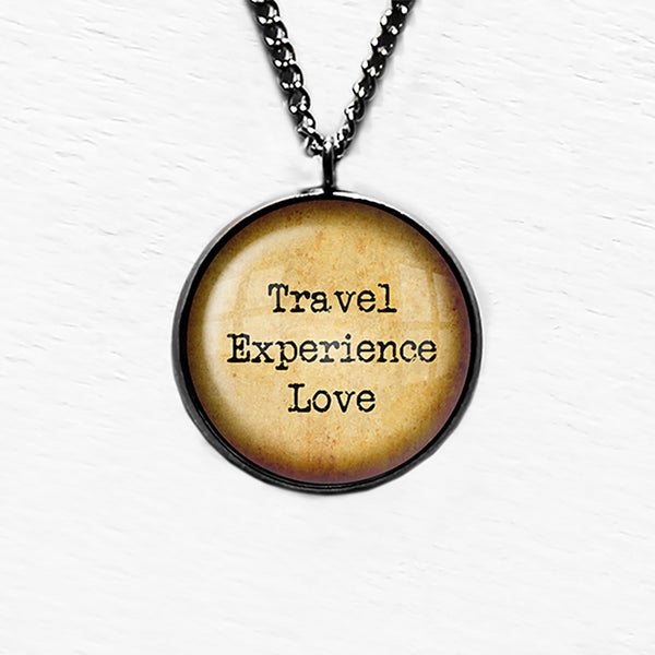 Travel Experience Love Pendant & Necklace
