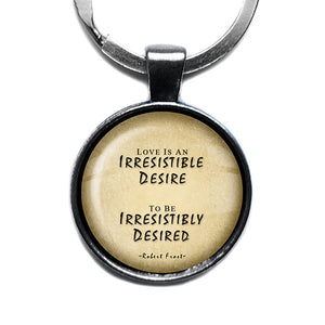 Edgar Allan Poe A Dream within a Dream Antique Silver Keychain