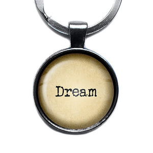 Dream Antique Silver Keychain