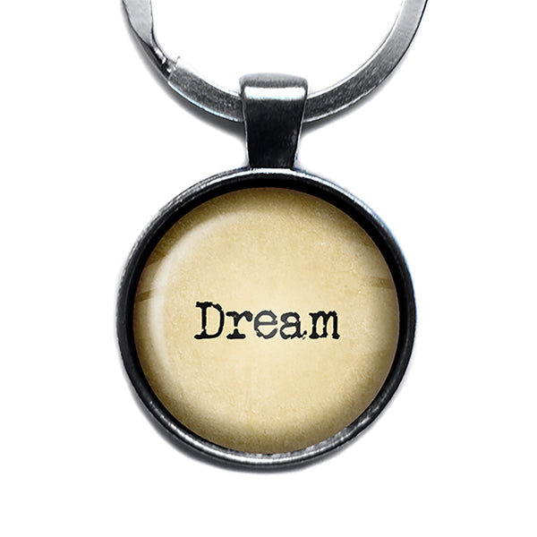 Dream Antique Silver Keychain