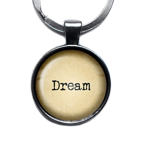 Dream Antique Silver Keychain