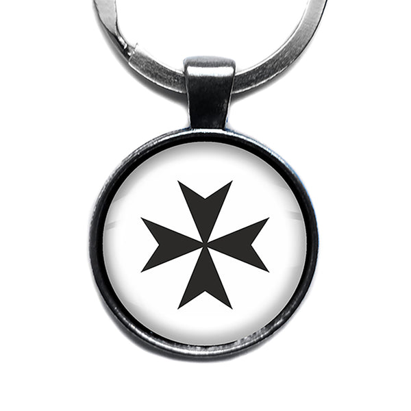 Cross of the Teutonic Knights Teutones Antique Silver Keychain