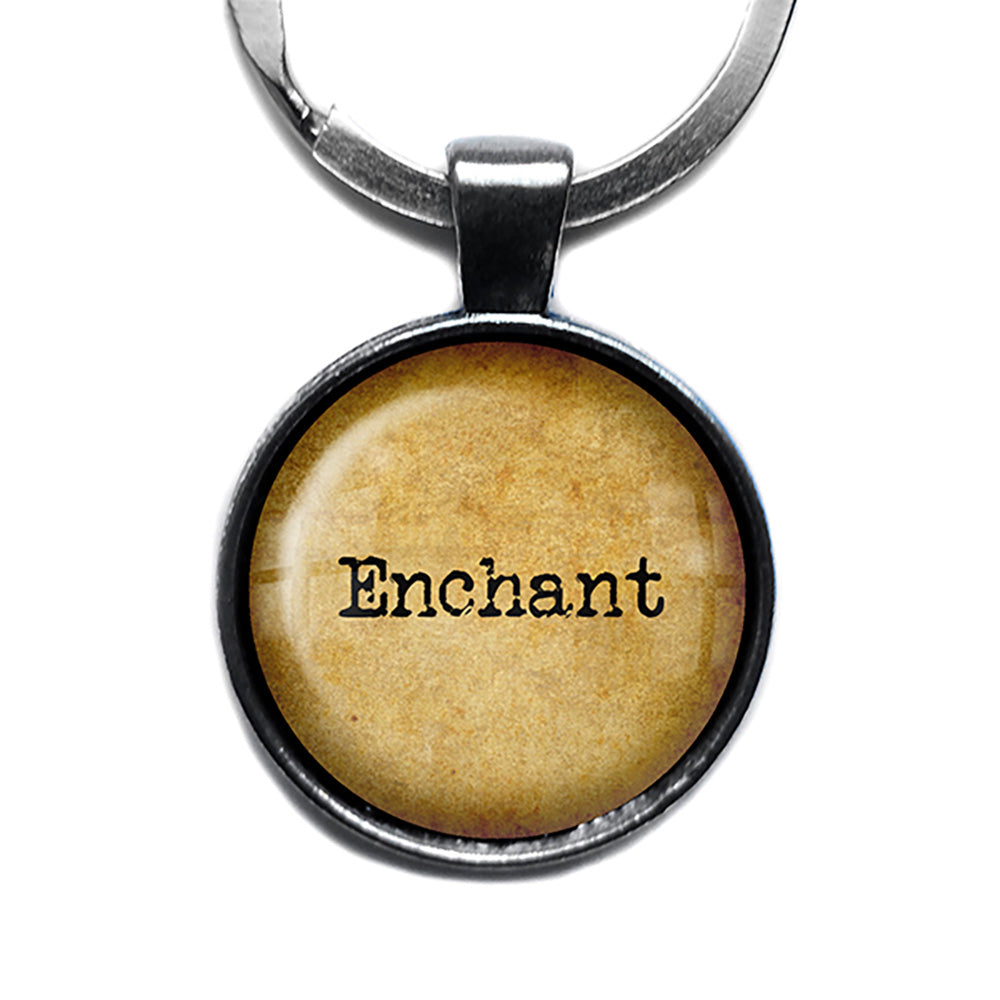 Enchant Antique Silver Keychain