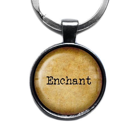 Enchant Antique Silver Keychain