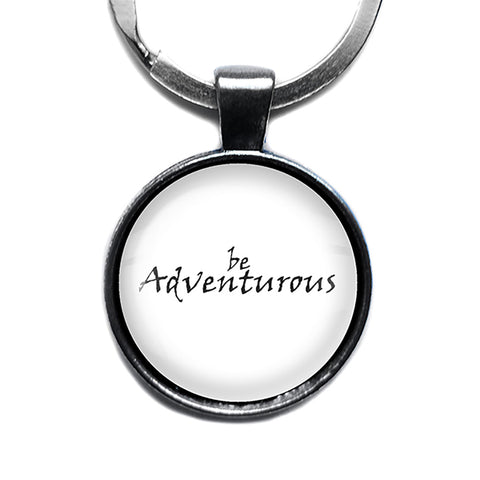 Be Adventurous Antique Silver Keychain