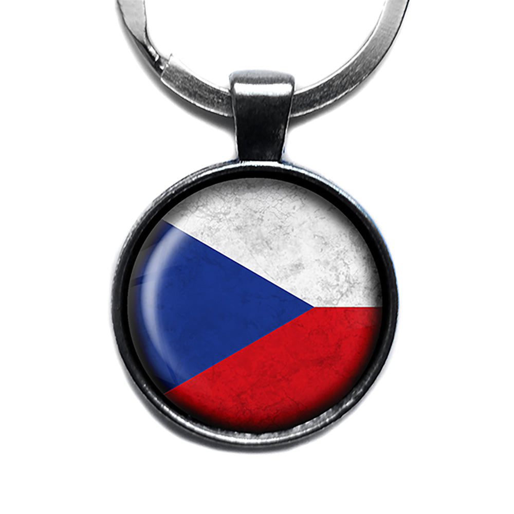 Czech Republic Czechoslovakian Antique Silver Keychain