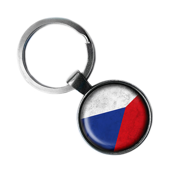 Czech Republic Czechoslovakian Antique Silver Keychain