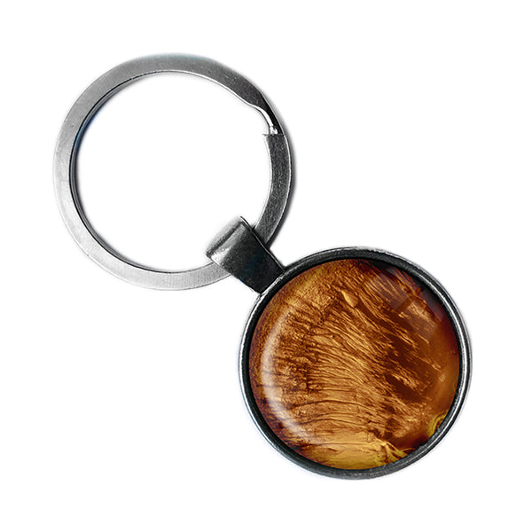 NASA Photograph Mars Surface Antique Silver Keychain
