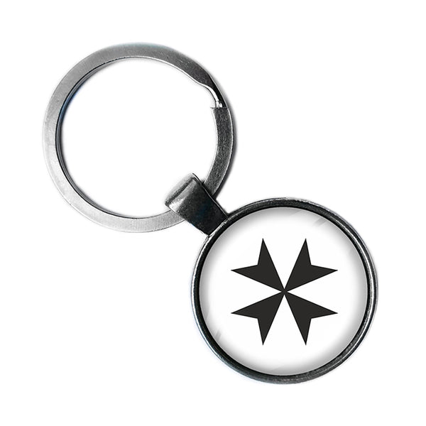 Cross of the Teutonic Knights Teutones Antique Silver Keychain