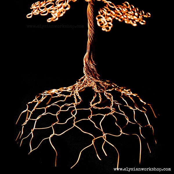 Medium True North Redwood Cedar Copper Wire Tree