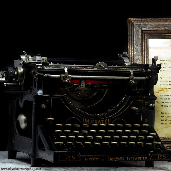 IF by Rupyard Kipling Hand Typed and Aged Page in Frame